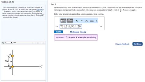 Solved Two Radio Antennas Radiating In Phase Are Located At Chegg