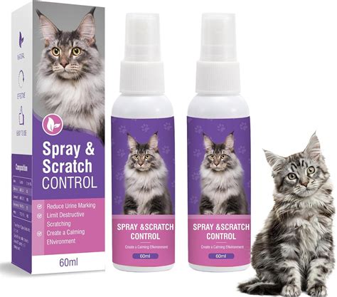 Relajante Para Gatos Spray 2 Piezas Feromonas Calmante Gatti