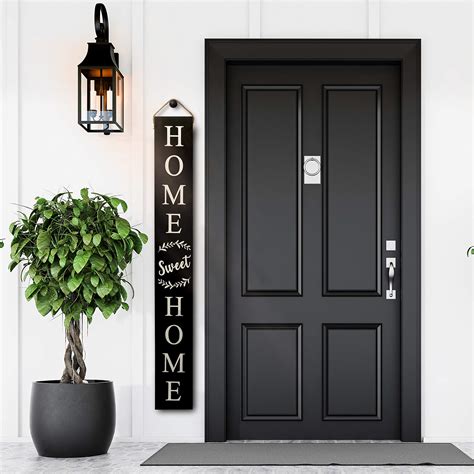 Buy Tall Outdoor Welcome Sign For Front Door Sided Ft Black