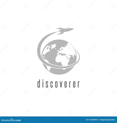 Rocket Logo World Discovery Space Shuttle Spaceship International Day