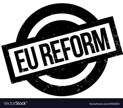 Eu Reform Rubber Stamp Royalty Free Vector Image