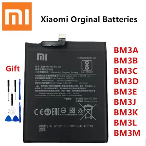 Xiaomi batería original BM3A BM3B BM3C BM3D BM3E BM3J BM3K BM3L BM3M