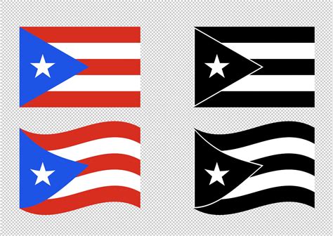 Puerto Rico Flag Svg Vector Clipart Cut Files For Cricut Silhouette