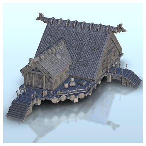 Hartolia miniatures | Viking harbour office | STL file for 3D printing