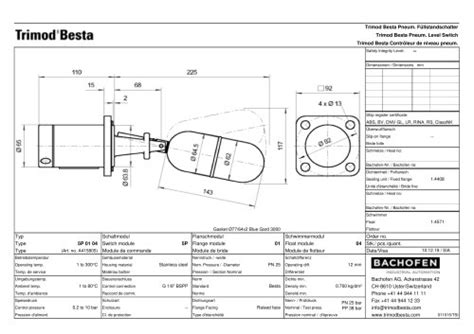 Trimod Besta Level Switch Trimod Besta Pdf Catalogs Technical