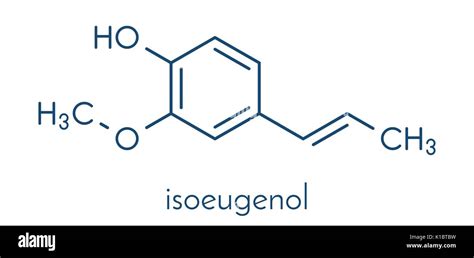 Isoeugenol fragrance molecule. Skeletal formula Stock Vector Image ...