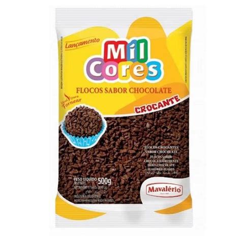 Chocolate Granulado Flocos Crocante Mil Cores 500g Mavalerio