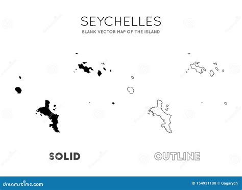 Mapa de Seychelles ilustração do vetor Ilustração de terra 154931108