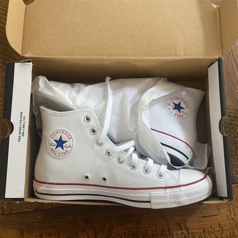 Converse Shoes New In Box Never Worn Leather White Converse Sneakers