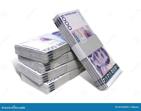 Norwegian Krone Notes Bundles Stack Stock Photo Image 42744294