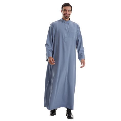 Men Thobe Jubba Thoub Muslim Men Robe Dishdasha Abaya Saudi Men Kaftan