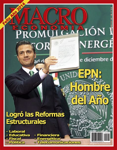 Presidente Enrique Peña Nieto Hombre Del AÑo Revista Macroeconomia