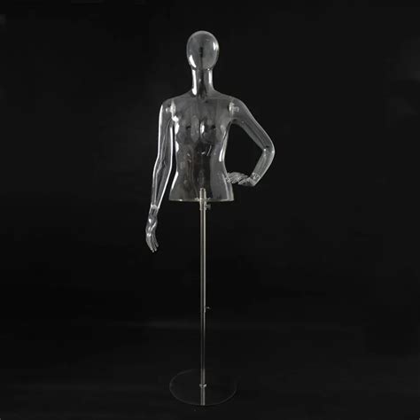 Fashionable Clear Mannequins Transparent Female Manikin Women Upper