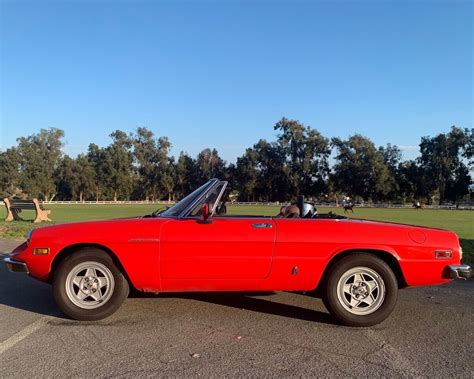 1982 Alfa Romeo Spider Convertible Red RWD Manual 2000 SPIDER - Classic ...