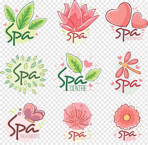 Spa Massage Logos Flat Style Png Pngwing