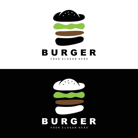 hamburguer logotipo velozes Comida projeto pão e legumes vetor