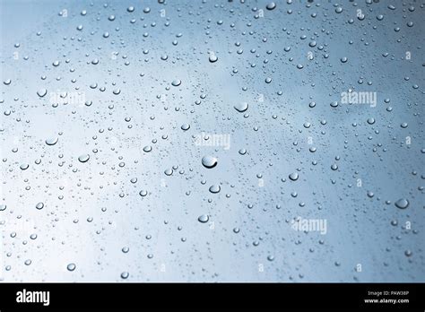 Rain Drops On Clear Glass Rain Droplets Stock Photo Alamy