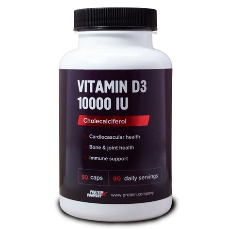Витамин Д3 Protein.Company Vitamin D3, 10000 IU, 90 капсул купить в ...