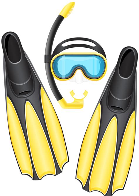 FLIPPERS AND MASK | CLIP ART - AQUATIC - CLIPART | Pinterest | Clip art ...