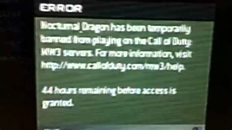 I Got Banned From Mw3 Ps3 Youtube