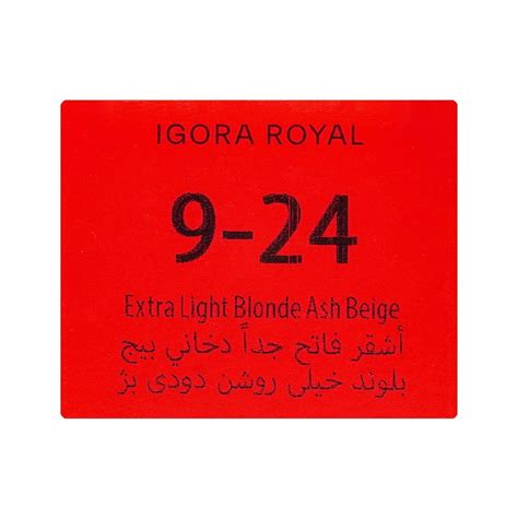 Schwarzkopf Igora Royal Hair Color Extra Light Blonde Ash Beige