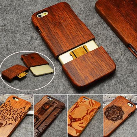 Lyball Wooden Phone Case 100 Handmade Natural Real Wood Bamboo Hard