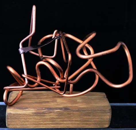 Handmade Modern Abstract Copper Wire Art Sculpture Brutalist Art - Etsy