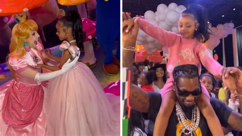 Cardi B Offset Together For Daughter Kulture S Birthday Bash After