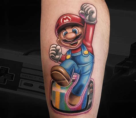 Super mario tattoo by Marc Durrant | Photo 28239