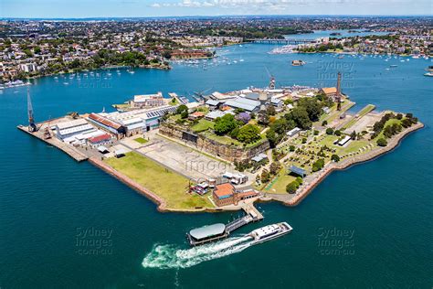 Aerial Stock Image Cockatoo Island Ferry