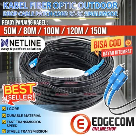 Jual Kabel FO Fiber Optic SC SC Single Core 100 Meter NETLINE Shopee