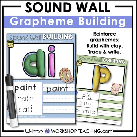 Sound Wall Building Graphemes With Clay Phonics Center Whimsy