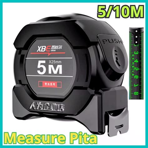 Jual Measure Pita Measuring Tape M Fluorescent Steel Tape Measure