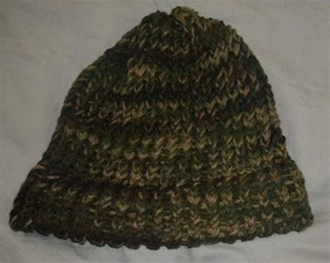 Camo Stocking Cap Beanie Knit Hat By Sjawoodesign On Etsy