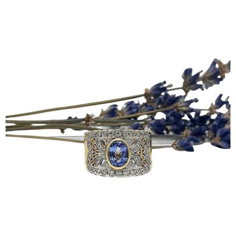 Le Vian 18 Karat Yellow Gold Tanzanite and Diamond Ring For Sale at 1stDibs