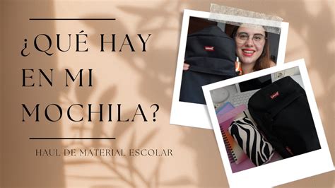 Haul Material Escolar Qu Hay En Mi Mochila Youtube