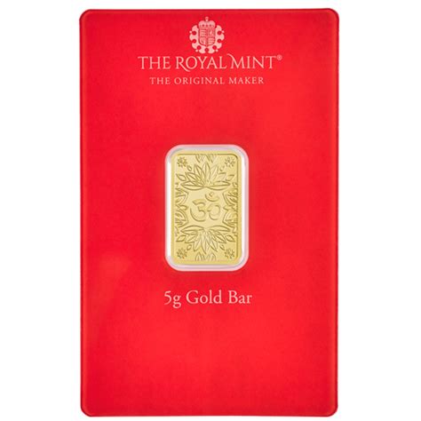 Pre Owned The Royal Mint Om 5g Gold Bar Out Of Stock Atkinsons