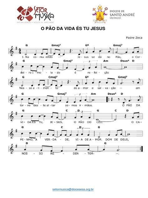 O Pão Da Vida És Tu Jesus Pdf