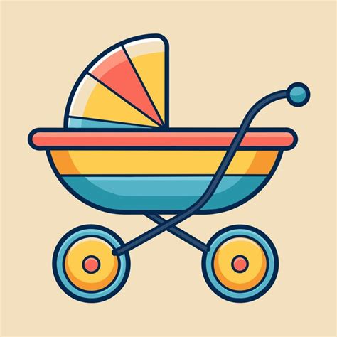 Premium Vector | Pram vector illustration