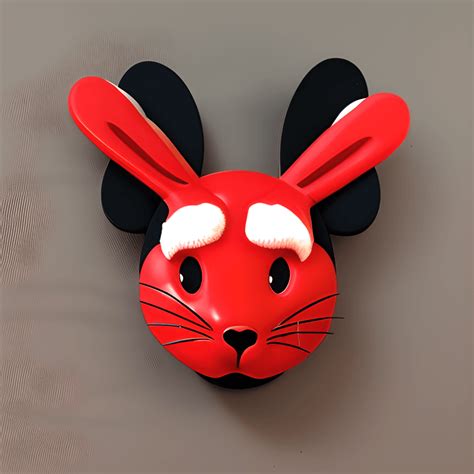 Red Rabbit Disney Stile Graphic · Creative Fabrica