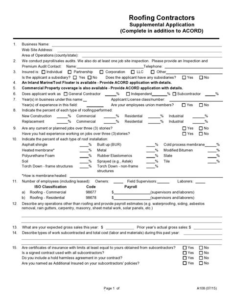 29 Professional Roofing Contract Templates FREE ᐅ TemplateLab