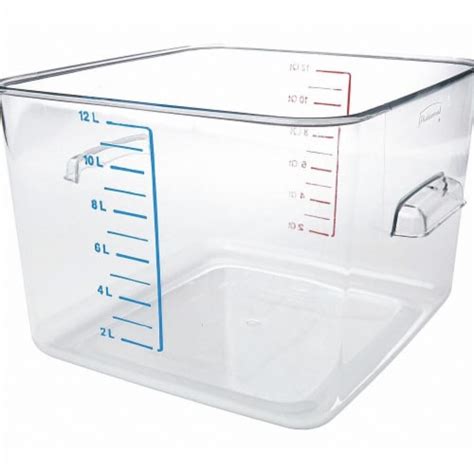 Rubbermaid Commercial Food Storage Container Clear 12 Qt King Soopers