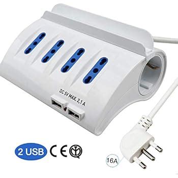 Bticino S Du Multipresa Da Scrivania Con Presa Usb A Bianco