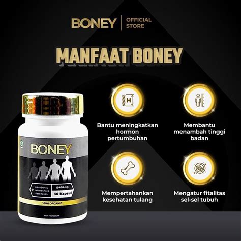 Jual Boney Kapsul Peninggi Herbal Naik Cm Bantu Tinggiin Badan