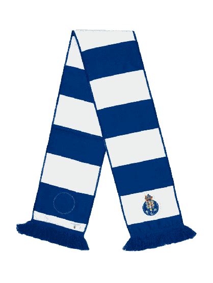 Cachecol Fc Porto Azul E Branco Primeiro Logo Fc Porto Store