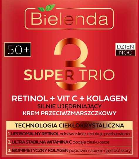 BIELENDA Super Trio krem do twarzy silnie ujędrniający 50 dzień