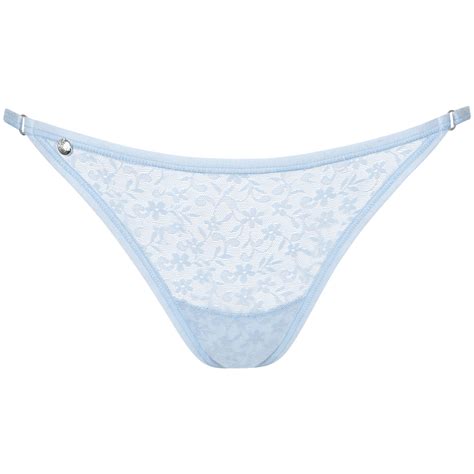 Lisca Brésilien bikini échancré Smooth Cheek Bleu Sous vêtements Tangas Femme