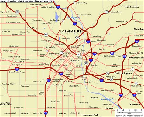 Los Angeles Map Political Regional | United Kingdom Map Regional City ...