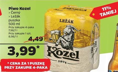 Promocja Piwo Kozel Lezak W Netto