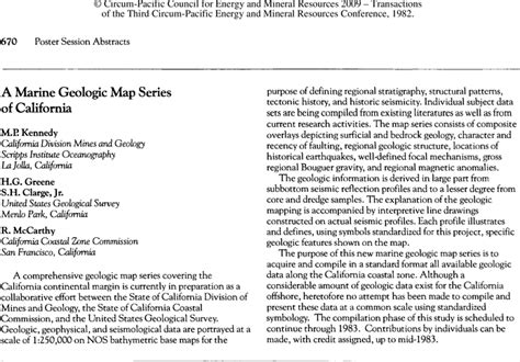 AAPG Datapages Archives ABSTRACT A Marine Geologic Map Series Of